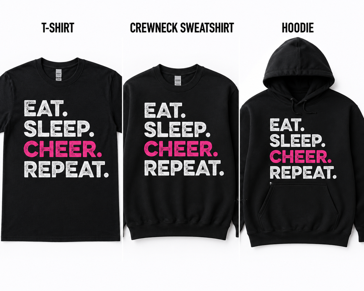 EAT SLEEP CHEER REPEAT